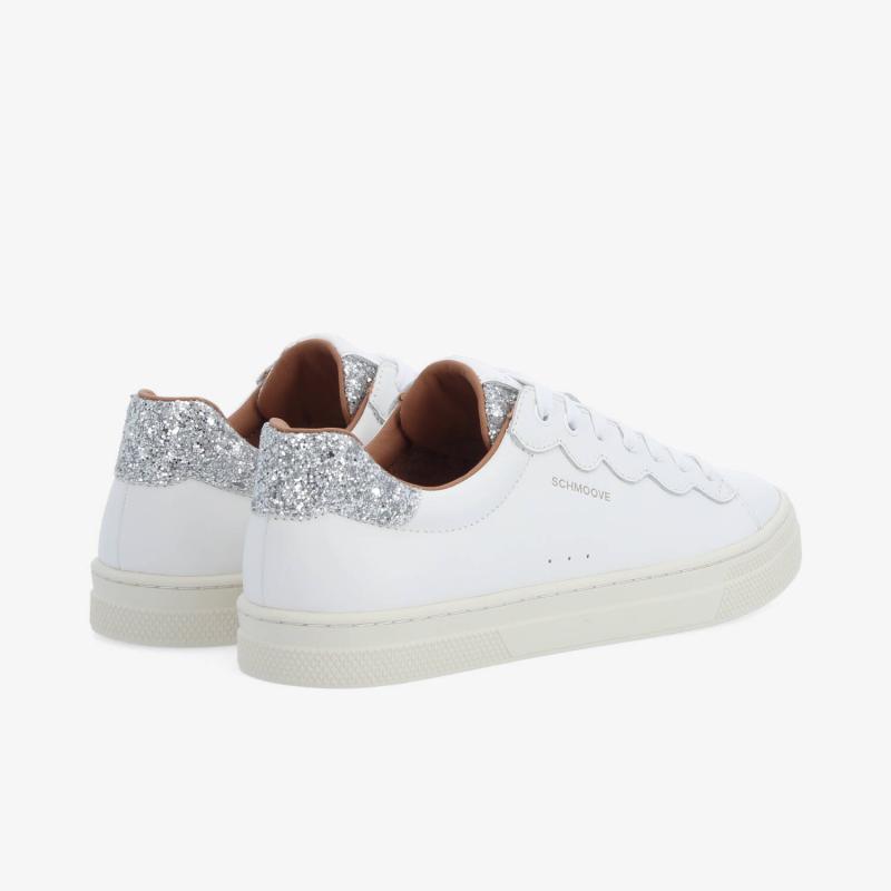 SPARKLE WAVE W - NAPPA/GLITTER - WHITE/SILVER